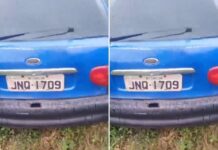 Morador alerta sobre carro abandonado em Camaçari de Dentro