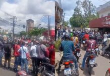 Mototaxistas fazem protesto em homenagem a colega assassinado na Gleba H