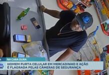 Falso cliente é flagrado roubando celular em mercadinho na BA
