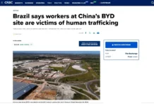 Funcionários da BYD na Bahia protestam por más condições de trabalho