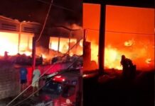 Incêndio destrói galpão de reciclagem em Camaçari