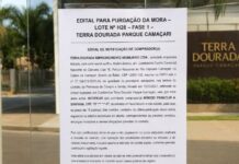 Edital de Purgação da Mora – Lote H28, Fase 1 – Terra Dourada Camaçari