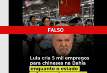 Falso que fábrica da BYD em Camaçari tenha só empregados chineses