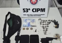PM apreende drogas e arma após troca de tiros no bairro Açuzinho