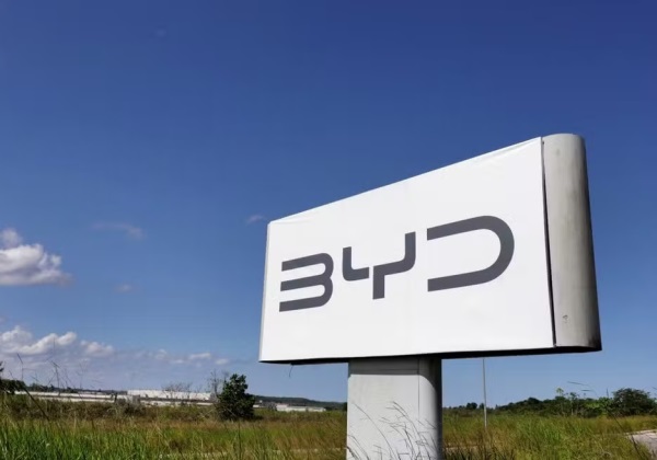 Imagem da fábrica da BYD em Camaçari