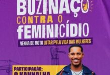 Buzinaço e motociclistas protestam contra feminicídio em Camaçari