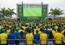 Camaçari instala telões para transmissão do jogo do Brasil contra o Haiti