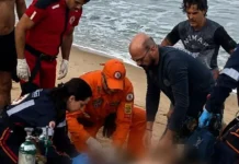 Turista de Goiás morre ao salvar filho e sobrinho de afogamento em Itacimirim