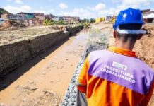 Avanço nas obras de macrodrenagem da Bacia do Rio Camaçari