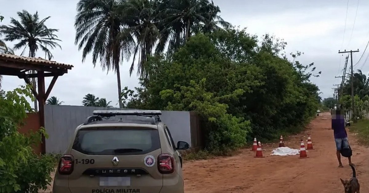 Local do acidente em Barra do Jacuípe