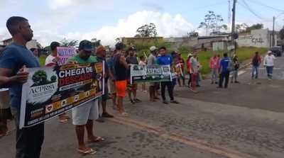 Protesto no Parque Real Serra Verde