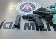 Operação conjunta prende suspeito e apreende arma e munições em Camaçari