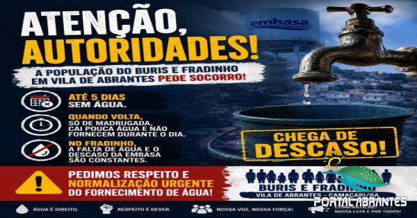 Água nas torneiras
