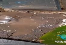 Vazamento abaixo do hidrômetro persiste por mais de três meses no Recanto do Piruí