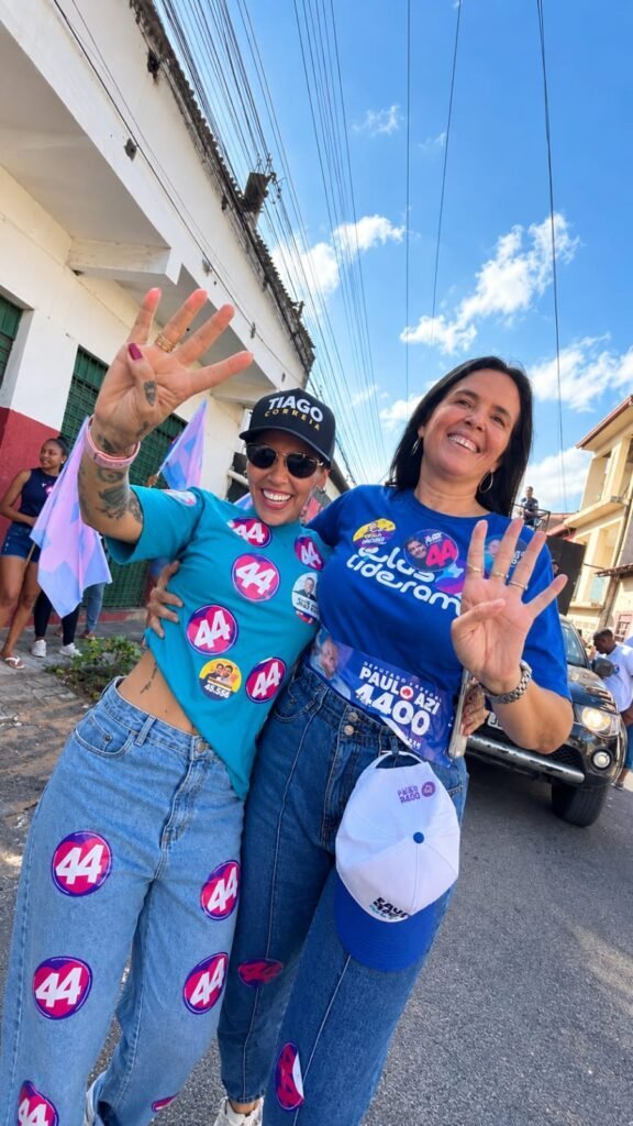 Thyla Mendes durante caminhada
