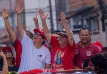 Ivoneide e Tagner realizam carreata com apoiadores neste domingo