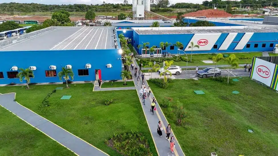 Complexo industrial da BYD em Camaçari