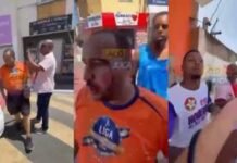 Confusão e agressões durante carreata em Camaçari após motorista cair em buraco